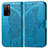 Funda de Cuero Cartera con Soporte Mariposa Carcasa para Oppo A55 5G Azul