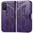 Funda de Cuero Cartera con Soporte Mariposa Carcasa para Oppo A55S 5G Morado