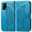 Funda de Cuero Cartera con Soporte Mariposa Carcasa para Oppo A74 4G Azul
