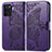 Funda de Cuero Cartera con Soporte Mariposa Carcasa para Oppo A94 4G Morado