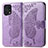 Funda de Cuero Cartera con Soporte Mariposa Carcasa para Oppo Find X5 5G Purpura Claro