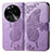 Funda de Cuero Cartera con Soporte Mariposa Carcasa para Oppo Find X6 Pro 5G Purpura Claro