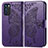 Funda de Cuero Cartera con Soporte Mariposa Carcasa para Oppo Reno6 5G Morado