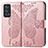 Funda de Cuero Cartera con Soporte Mariposa Carcasa para Oppo Reno6 Pro 5G Rosa