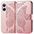 Funda de Cuero Cartera con Soporte Mariposa Carcasa para Realme 10 4G Oro Rosa