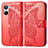 Funda de Cuero Cartera con Soporte Mariposa Carcasa para Realme 10 4G Rojo