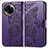 Funda de Cuero Cartera con Soporte Mariposa Carcasa para Realme 11 5G Morado