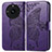 Funda de Cuero Cartera con Soporte Mariposa Carcasa para Realme 11 Pro 5G Morado