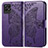 Funda de Cuero Cartera con Soporte Mariposa Carcasa para Realme 8i Morado