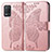 Funda de Cuero Cartera con Soporte Mariposa Carcasa para Realme 8s 5G Oro Rosa