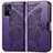 Funda de Cuero Cartera con Soporte Mariposa Carcasa para Realme GT 5G Morado