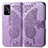 Funda de Cuero Cartera con Soporte Mariposa Carcasa para Realme GT 5G Purpura Claro