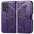 Funda de Cuero Cartera con Soporte Mariposa Carcasa para Realme GT Neo 3T 5G Morado