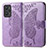 Funda de Cuero Cartera con Soporte Mariposa Carcasa para Realme GT Neo2 5G Purpura Claro