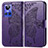 Funda de Cuero Cartera con Soporte Mariposa Carcasa para Realme GT Neo3 5G Morado