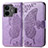 Funda de Cuero Cartera con Soporte Mariposa Carcasa para Realme GT Neo5 240W 5G Purpura Claro