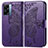 Funda de Cuero Cartera con Soporte Mariposa Carcasa para Realme Narzo 50 5G Morado