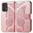 Funda de Cuero Cartera con Soporte Mariposa Carcasa para Realme Q5 Pro 5G Oro Rosa