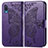 Funda de Cuero Cartera con Soporte Mariposa Carcasa para Samsung Galaxy A02 Morado