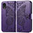 Funda de Cuero Cartera con Soporte Mariposa Carcasa para Samsung Galaxy A03 Core Morado