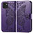 Funda de Cuero Cartera con Soporte Mariposa Carcasa para Samsung Galaxy A03 Morado