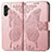 Funda de Cuero Cartera con Soporte Mariposa Carcasa para Samsung Galaxy A04s Rosa