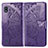 Funda de Cuero Cartera con Soporte Mariposa Carcasa para Samsung Galaxy A10 Morado