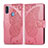 Funda de Cuero Cartera con Soporte Mariposa Carcasa para Samsung Galaxy A11 Rosa Roja