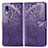 Funda de Cuero Cartera con Soporte Mariposa Carcasa para Samsung Galaxy A2 Core A260F A260G Morado