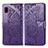 Funda de Cuero Cartera con Soporte Mariposa Carcasa para Samsung Galaxy A20 SC-02M SCV46 Morado