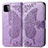 Funda de Cuero Cartera con Soporte Mariposa Carcasa para Samsung Galaxy A22 5G Purpura Claro