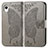 Funda de Cuero Cartera con Soporte Mariposa Carcasa para Samsung Galaxy A22 5G SC-56B Gris