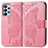 Funda de Cuero Cartera con Soporte Mariposa Carcasa para Samsung Galaxy A23 4G Rosa Roja