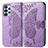 Funda de Cuero Cartera con Soporte Mariposa Carcasa para Samsung Galaxy A23 5G Purpura Claro