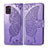 Funda de Cuero Cartera con Soporte Mariposa Carcasa para Samsung Galaxy A31 Purpura Claro