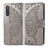 Funda de Cuero Cartera con Soporte Mariposa Carcasa para Samsung Galaxy A41 SC-41A Gris