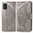 Funda de Cuero Cartera con Soporte Mariposa Carcasa para Samsung Galaxy A51 5G Gris