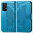 Funda de Cuero Cartera con Soporte Mariposa Carcasa para Samsung Galaxy A52 4G Azul