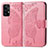 Funda de Cuero Cartera con Soporte Mariposa Carcasa para Samsung Galaxy A52 4G Rosa Roja