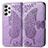 Funda de Cuero Cartera con Soporte Mariposa Carcasa para Samsung Galaxy A53 5G Purpura Claro