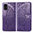 Funda de Cuero Cartera con Soporte Mariposa Carcasa para Samsung Galaxy A71 5G Morado