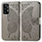 Funda de Cuero Cartera con Soporte Mariposa Carcasa para Samsung Galaxy A72 4G Gris