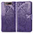 Funda de Cuero Cartera con Soporte Mariposa Carcasa para Samsung Galaxy A80 Morado