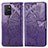 Funda de Cuero Cartera con Soporte Mariposa Carcasa para Samsung Galaxy A91 Morado