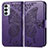 Funda de Cuero Cartera con Soporte Mariposa Carcasa para Samsung Galaxy F23 5G Morado