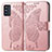 Funda de Cuero Cartera con Soporte Mariposa Carcasa para Samsung Galaxy F52 5G Rosa