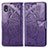 Funda de Cuero Cartera con Soporte Mariposa Carcasa para Samsung Galaxy M01 Core Morado