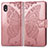 Funda de Cuero Cartera con Soporte Mariposa Carcasa para Samsung Galaxy M01 Core Rosa