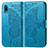 Funda de Cuero Cartera con Soporte Mariposa Carcasa para Samsung Galaxy M02 Azul