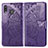 Funda de Cuero Cartera con Soporte Mariposa Carcasa para Samsung Galaxy M20 Morado